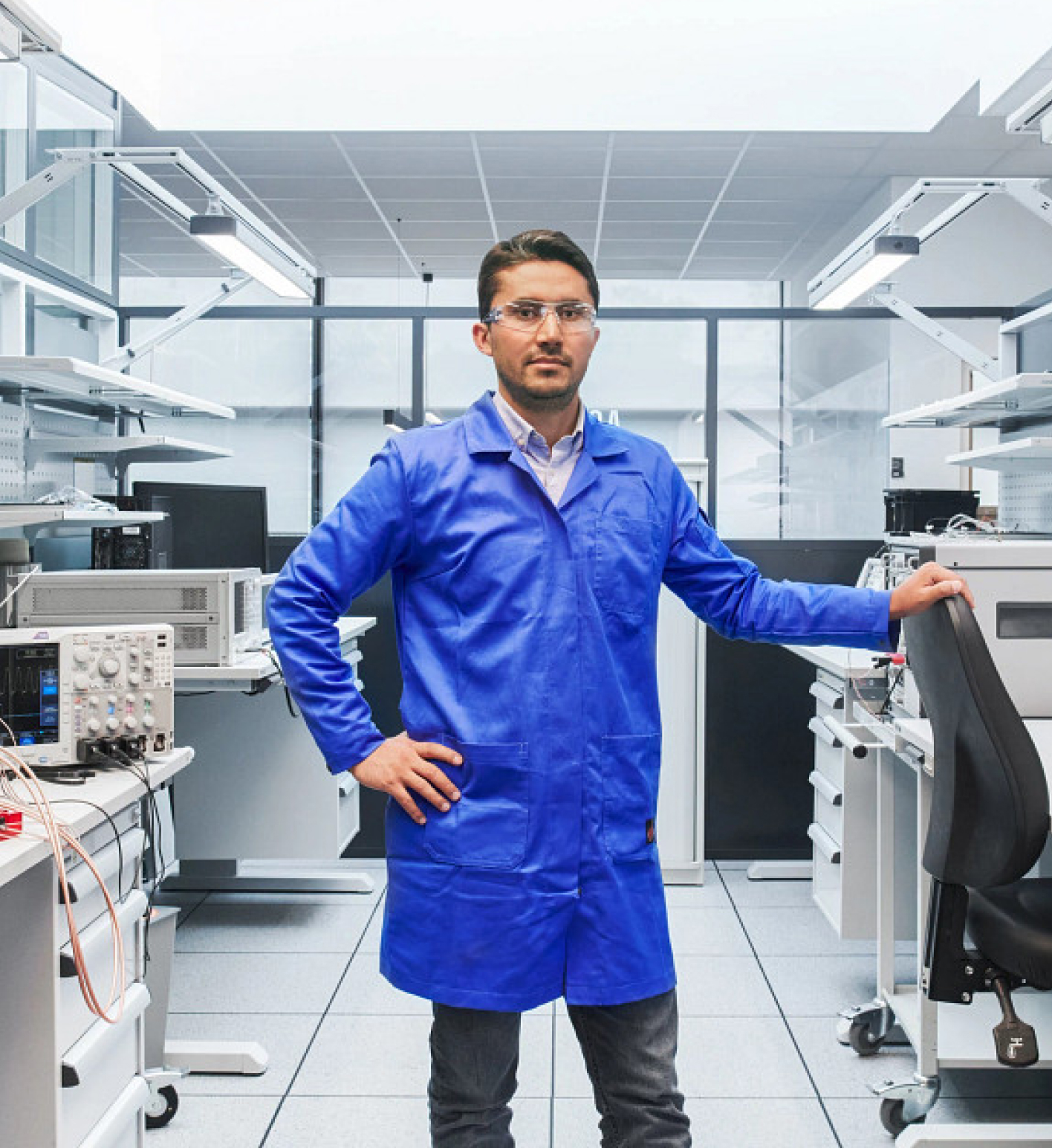 man working in a lab